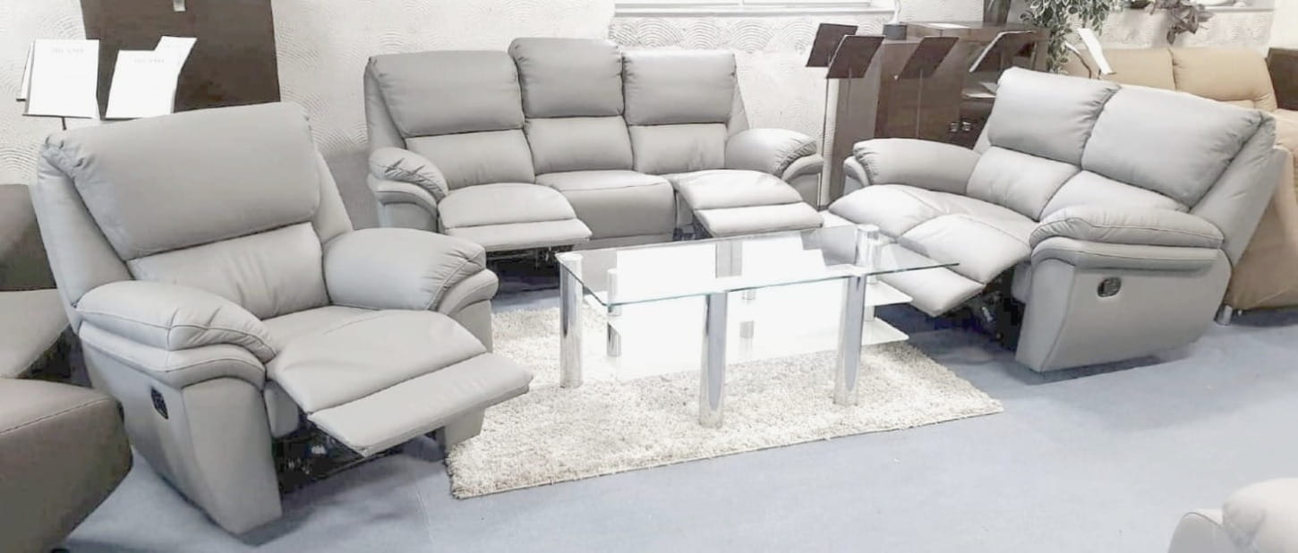 Meble skórzane 3+2+1 Relax Kalifornia – Skóra K230