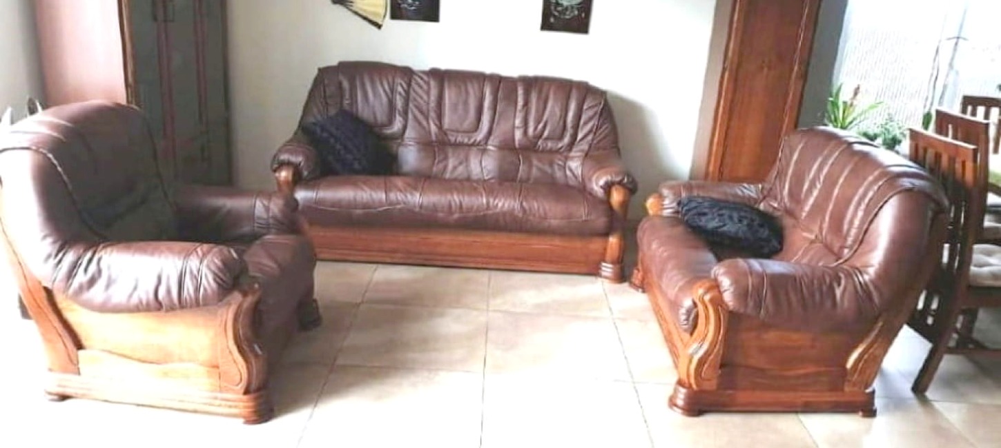 meble ze skóry 3+1+1 Lile skora naturalna k453