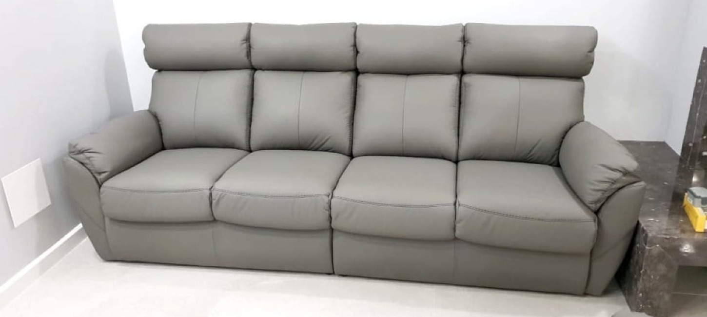 Sofa 4 osobowa elegancja i komfort w skórze naturalnej Haiti