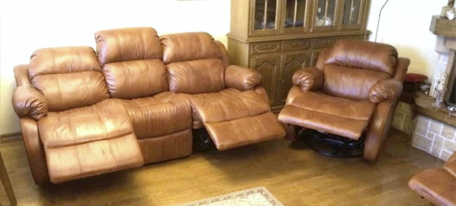 zestaw skórzany 3+1+1 relax skóra a4 Bahama