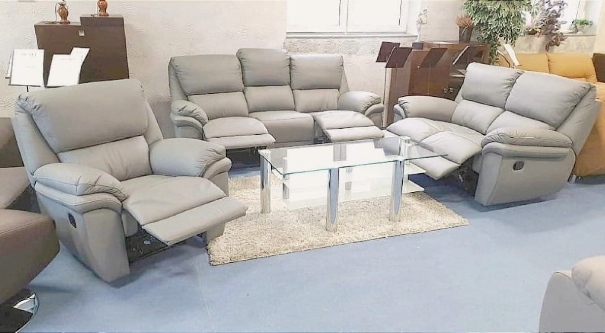 meble skórzane 3+2+1 relax skóra włoska k230 Kalifornia