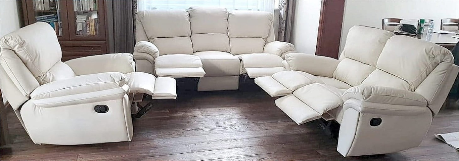 meble skórzane 3+2+1 w skórze luksusowej k100 Kalifornia