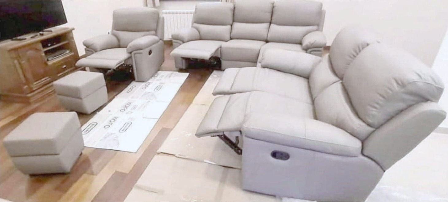 meble ze skory 3+2+1 relax skóra k230 Floryda