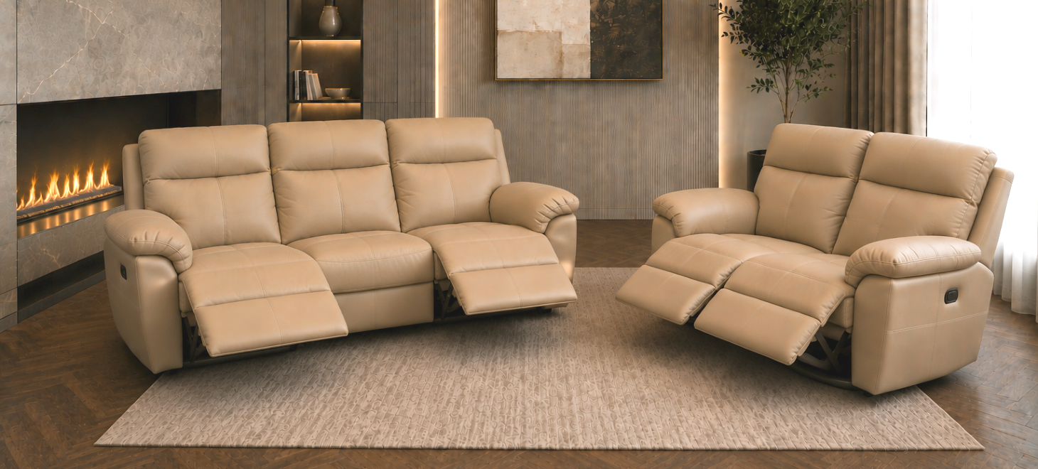 meble skórzane relax 3+2 skóra K222 Jamajka II